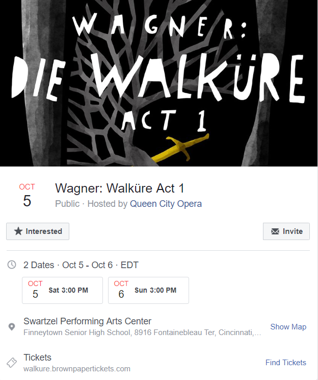 Die Walküre Facebook Invitation https://www.facebook.com/events/608737509616652/?event_time_id=608737512949985%3Fti